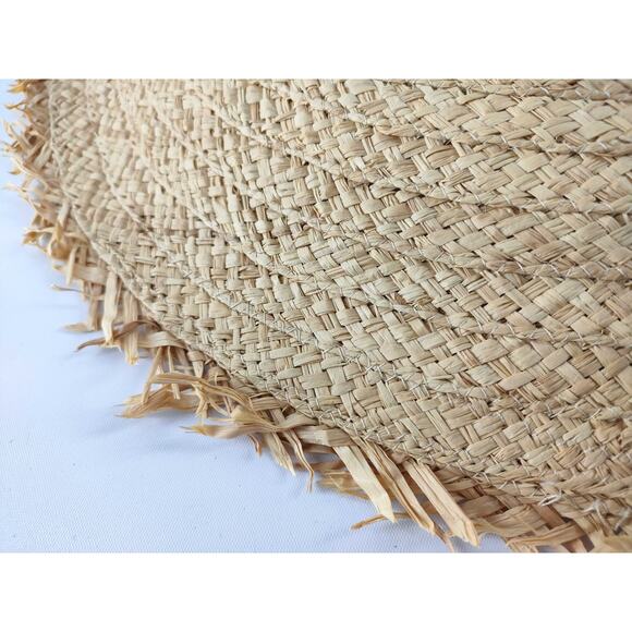 Gucci Raffia Straw Hat – Toile de Jouy Print Ribbon, Size M (57), Made in Italy - Picture 5 of 10